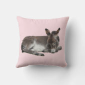 Schattigee slapende baby Donkey veulens Kussen (Achterkant)