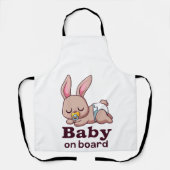 Schattigee slapende Baby Monkey "Baby aan boord" A Schort (Voorkant)