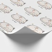 Schattigee slapende kat - Kindercadeau Cadeaupapier (Hoek)