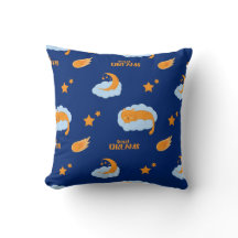 Schattigee slapende kat op een wolk, lieve dromen