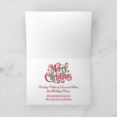 Schattigee slapende kat op kerstpakketten feestdagen kaart (Binnen)