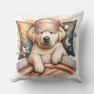 Schattigee slapende labrador kussen