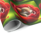 Schattigee slapende muis cadeaupapier (Rol Hoek)