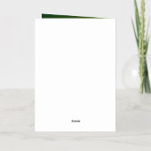 Schattigee slapende muis folie wenskaart (Achterkant)