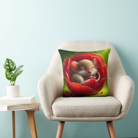 Schattigee slapende muis kussen (Stoel)