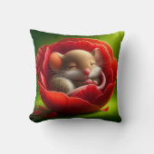 Schattigee slapende muis kussen (Voorkant)