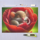 Schattigee slapende muis tissuepapier (Craft)