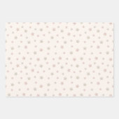 Schattigee slapende teddybeer met sterren en maan inpakpapier vel (Voorkant 3)