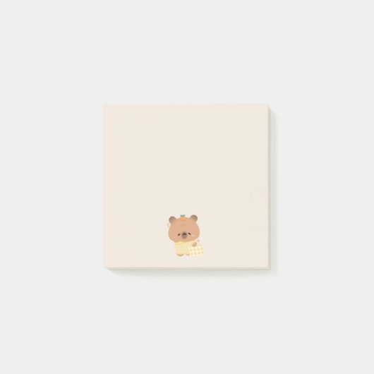 Schattigee slaperige capibara post-it® notes (Voorkant)