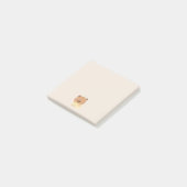 Schattigee slaperige capibara post-it® notes (Schuin)