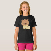 Schattigee slaperige capibara t-shirt (Voorkant volledig)