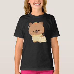 Schattigee slaperige capibara t-shirt