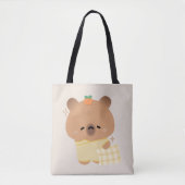 Schattigee slaperige capibara tote bag (Voorkant)