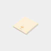 Schattigee slaperige corgi post-it® notes (Schuin)