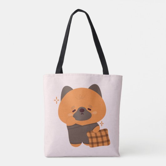 Schattigee slaperige Duitse herder Tote Bag (Achterkant)