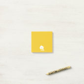 Schattigee slaperige eend post-it® notes (Op bureau)