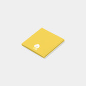 Schattigee slaperige eend post-it® notes (Schuin)