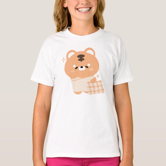 Schattigee slaperige tijger t-shirt (Voorkant)