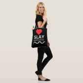 Schattigee Slay Canvas tas (Op model)
