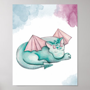 Schattigee Sleeping Dragon Display Poster