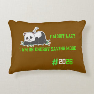 Schattigee Sleepy Panda Sierkussen – Paarse Home D Accent Kussen