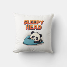 Schattigee Sleepy Panda "Sleepy Head" Sierkussen