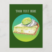 Schattigee sleutel limoen Pie bericht toevoegen Briefkaart (Voorkant)