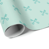 Schattigee sleutels op munt cadeaupapier (Rol Hoek)