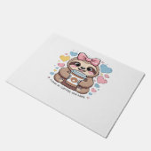 Schattigee Sloth Coffee Lover Shirt - Funny Fueled Deurmat (Schuin)