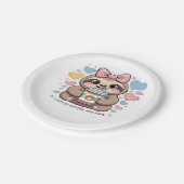 Schattigee Sloth Coffee Lover Shirt - Funny Fueled Papieren Bordje (Gekanteld)