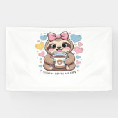 Schattigee Sloth Coffee Lover Shirt - Funny Fueled Spandoek (Horizontaal)