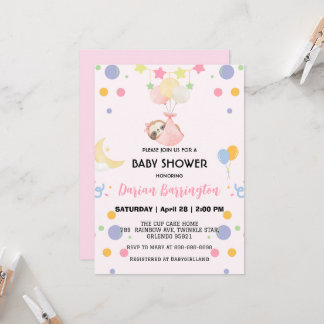 Schattigee Sloth star ballon baby shower party mei Kaart
