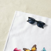 Schattigee Sloth Zomer Vakantie Strandlaken (In situ)