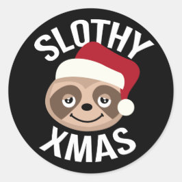 Schattigee Slothy Xmas Kerst stickers
