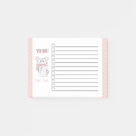 Schattigee Smart Hamster roze to-do noten Post-it® Notes