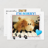 Schattigee smerige hond Het spijt me Briefkaart (Voorkant / Achterkant)