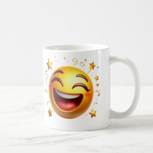 Schattigee Smiles Emoji Cup Koffiemok (Rechts)