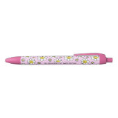 Schattigee Smiley Chamomile Flower Script Naam Mon Zwarte Inkt Pen (Bovenkant)