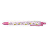 Schattigee Smiley Chamomile Flower Script Naam Mon Zwarte Inkt Pen (Bodem)