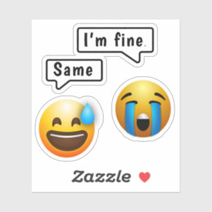 Schattigee Smiley Face Emoji Sticker