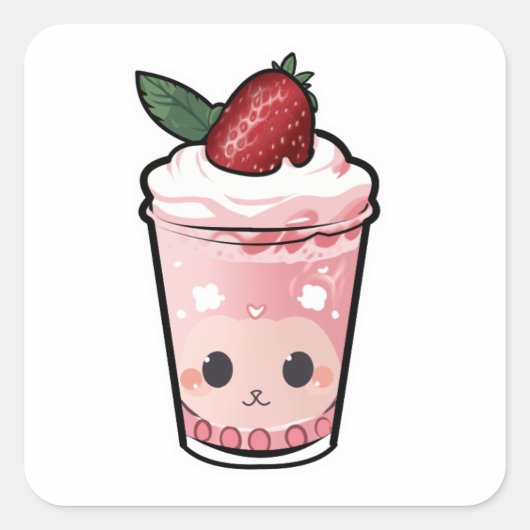 Schattigee Smoothie Sticker (Voorkant)