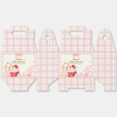 Schattigee Smore Milk Cookie Gingham Winter Baby s Bedankdoosjes (Ongevouwen)