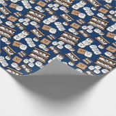 Schattigee Smores Marshmallow Illustratie Cadeaupapier (Hoek)