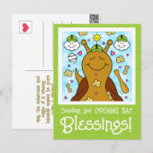 Schattigee Snail Baseball Blessings | Briefkaart (Voorkant / Achterkant)