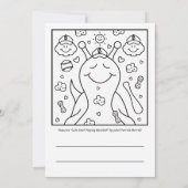 Schattigee Snail Baseball Blessings Kleuren | groe Kaart (Achterkant)