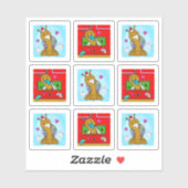 Schattigee Snail Christmas Mail Tiny Art Series Sticker (Vel)