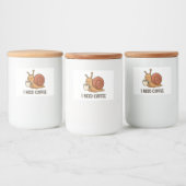 Schattigee Snail Coffee Sticker (Flessen)