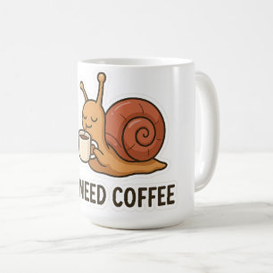 Schattigee Snail Coffee Sticker Koffiemok