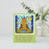 Schattigee Snail Comfort Food Happy Herfst Equinox Briefkaart (Staand voorkant)