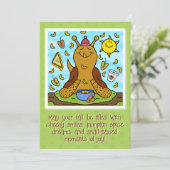 Schattigee Snail Comfort Food Happy Herfst Kleuren Kaart (Staand voorkant)